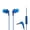 Metallic Blue, variant on Panasonic ErgoFit Wired Earbuds, in-Ear Headphones with Microphone and Call Controller, Ergonomic Custom-Fit Earpieces (S/M/L), 3.5mm Jack for Phones