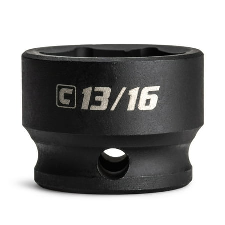 UPC: 0886352534598 | Capri Tools 13/16 in. Stubby Impact Socket  3/8 in. Drive  6 Point  SAE