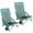 Green, variant on XC Set Of 2 Camping Chairs, Beach Chairs, Portable Outdoor Chairs, With High Backrest, Cup Holder, Lightweight, Heavy-Duty, Max. Load 330 Lb Per Chair