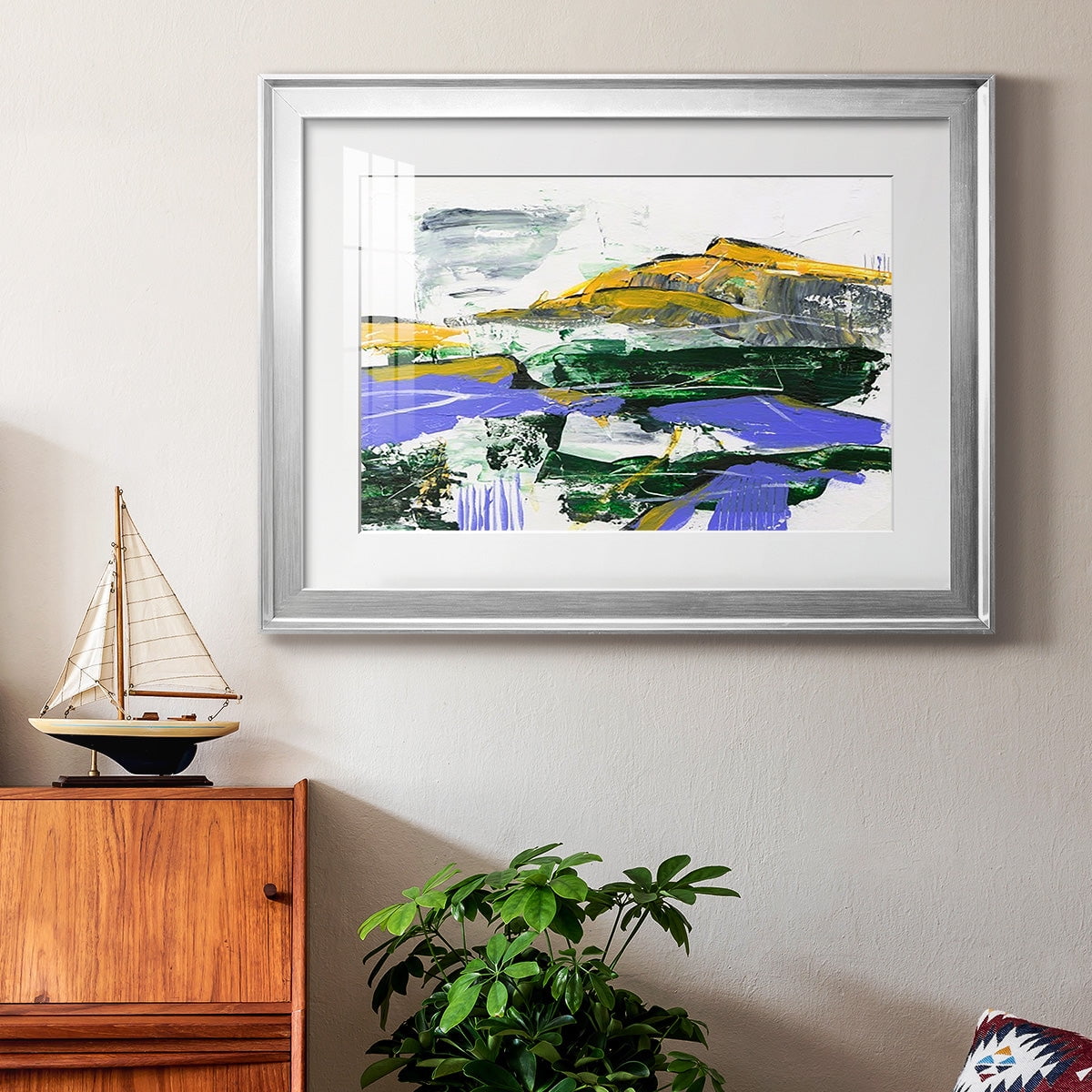 Silent Mountain VI Premium Framed Print - Ready to Hang