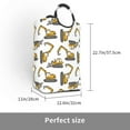 thumbnail image 3 of KLL Funny Excavator Laundry Hamper,Large Canvas Fabric Lightweight Storage Basket Toy Organizer Dirty Clothes Collapsible Waterproof, 3 of 6