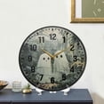 thumbnail image 4 of Yayeee Wall Clock Battery Operated 11.9" Silent Quartz Non-Ticking for Living Room Decor, Ghosts Playing in A Garden, 4 of 8