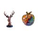 thumbnail image 1 of Figura de cabeza de ciervo,Adorno de cabeza de ciervo,estatua de animal decorativa,Figura de cabeza de ciervo para decoración de mesa creativa,Estatua de estatuilla,Estatuas de resina, 1 of 8
