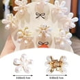 thumbnail image 6 of 15PCS Mini Claw Clip, Retro Hair Clips with Daisy Flower, Sweet Artificial Bangs Clips Decorative Hair Accessories for Women Girls, 6 of 7