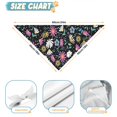 thumbnail image 6 of Dog Bandana 1 Pack,Black Daisy Flower Colorful Blooms Pattern Bandanas for Dogs,Cat Bandana,Small/ Large Dog Bandana 2 Size,Dog Bandanas Girl Boy, 6 of 6
