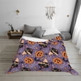 thumbnail image 6 of KLL Vintage Halloween Black Cat Print Fleece Throw Blanket, Horizontal Fleece Bedding Cute Soft Blankets Comfy Fleece Flannel Plush Home Decor for Couch & Bed -40"x30", 6 of 9
