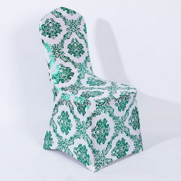 Shukii Chair Cover Set Of 2 Dining Chair Slipcovers for Weddings Dining Banquets Celebrations Elastic Chair Cover,Grass Green