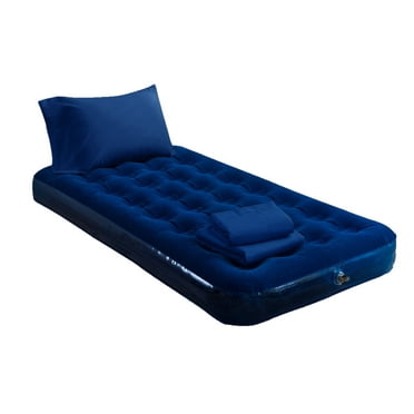 Style University Dorm Air Mattress Survival Kit in Blue