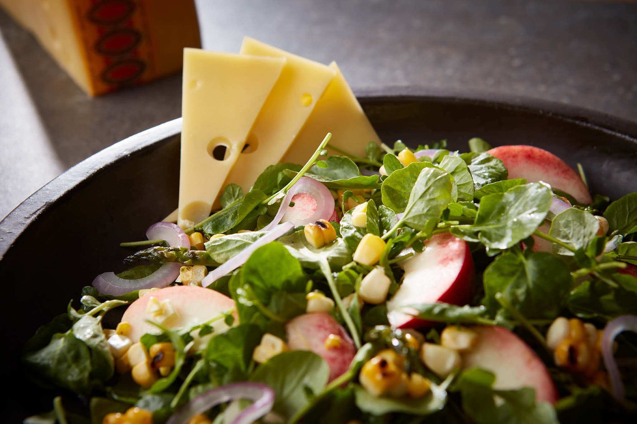 Jarlsberg Wedge 6oz. EW, Semi-Soft Norwegian Style Swiss Cheese, Sealed Fresh in a Plastic Wrap