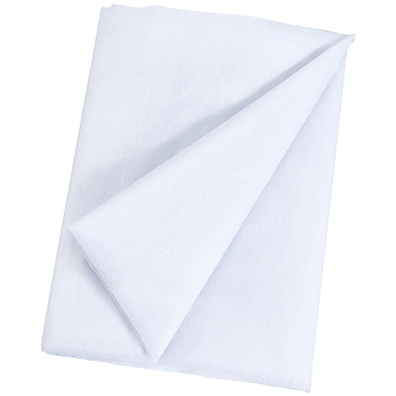 39.37 Inch 2.19 Yards Iron on Fusible Fleece Interfacing Fabric White Adhesive Non Woven Lightweight One Sided Cloth Interface Interlining