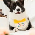 thumbnail image 2 of Babero de Cumpleaños Wosthever para Perros y Gatos Amarillo 6 Pulgadas, 2 of 6