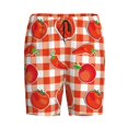 thumbnail image 4 of Wukai Tomatoes And Chili Men’s Short Pajama Pants With Pockets Soft Sleep Pj Shorts for Men-, 4 of 6
