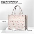 thumbnail image 3 of Large Capacity Tote Bag,Pioneer Flower Floral Print Pattern Handbag Fashion Luxury Tote Bag,15.7"x13"x 5.1" Inches,Laptop Compatible, 3 of 6
