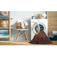 thumbnail image 2 of Ahgly Company Machine Washable Indoor Rectangle Traditional Brown Area Rugs, 9' x 12', 2 of 7