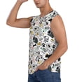 thumbnail image 3 of Haiem Men's Puppy Print Tank Tops Summer Sleeveless Cut Off Workout T-Shirts Fitness Vest Athletic Undershirts-Small, 3 of 8
