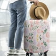 thumbnail image 3 of Travel Luggage Cover Suitcase Protector Fits 18-32 Inch Luggage Wheel Covers Patterned Travel Related Items Flower Luggage Protector Elastic Luggage Anti-scratch Suitcase Cover M, 3 of 5