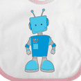 thumbnail image 4 of Inktastic Blue robot Boys or Girls Baby Bib, 4 of 4