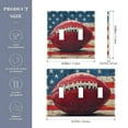 3 Gang Light Switch Cover Plate Football on American Flag Wall Plate