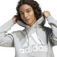 thumbnail image 3 of adidas Essentials Fleece Big Logo Hoodie (Unisex, Medium Grey Heather, LG, One Size), 3 of 3