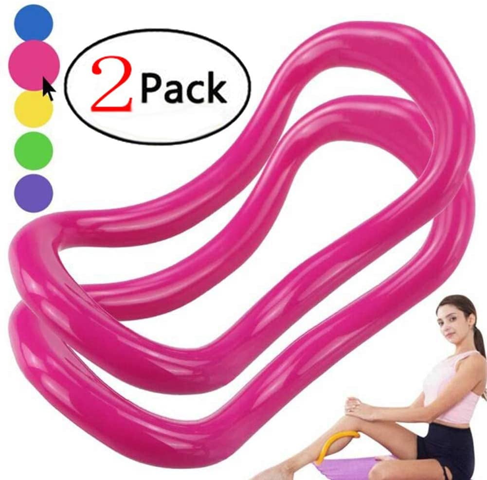 Abs and Legs Chenlin Pilates Ring-14 inch Dual Grip Handles,Yoga Fitness Circle,Exercise Unbreakable Magic Circle,Body Ring Home Workout for Toning and Fitness Thighs 