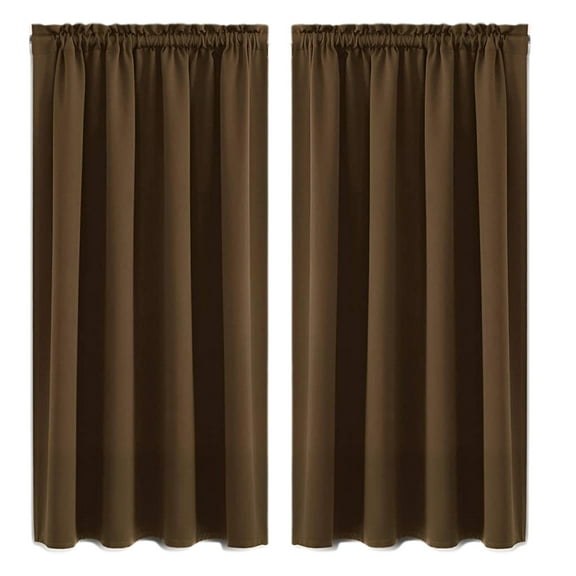 Blackout Curtains for Bedroom, Furenl Insulated Room Darkening Drapes, Room Darkening Thermal Insulated Curtains – 63 Inch Rod Pocket(1 Panel, 38 X 63 Inches)