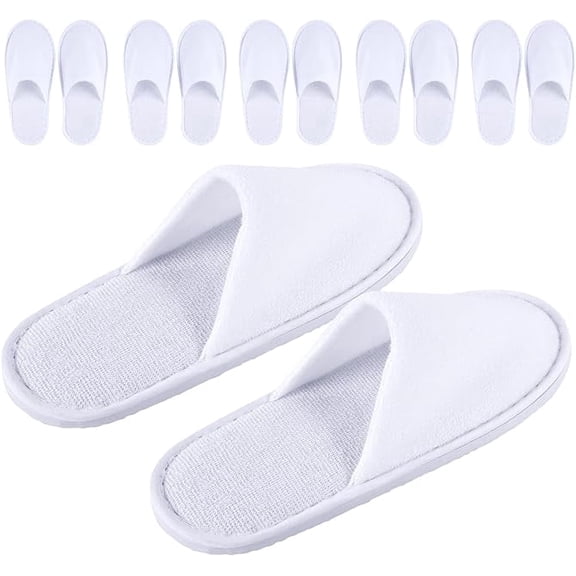 6 Pairs of Spa Slippers for Kids Hotel Babouches Disposable Outdoor Travel Swimming House Boys Girls Slipper Non-slip Soles for Children 6-10 Years Old