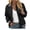 Black #13, variant on Bomber Jacket Women Zip Up Lapel Collar Windbreaker Jackets Casual Lightweight Long Sleeve Baseball Coats, XL