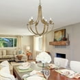 thumbnail image 4 of Golden Lighting Victoria Metal 6-Light Chandelier in Heirloom Gold, 4 of 6