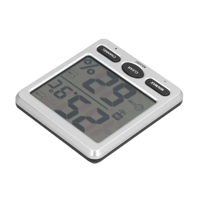 Termómetro Higrómetro Digital, Medidor De Humedad Y Temperatura Fácil De Usar Pantalla Grande Fácil De Leer Para Habitación De Bebé Para Interiores Y Exteriores