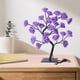thumbnail image 5 of Lámpara de escritorio con 24 luces LED de rosas y flores, USB, para decoración del hogar y el dormitorio. Rosa purpura, 5 of 9