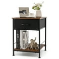 thumbnail image 1 of Costway 2-tier Nightstand Bedside End Sofa Table with  Drawer for Living Room, 1 of 10