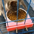 thumbnail image 4 of Jaula para perros, cuenco extraíble, cuenco colgante de acero inoxidable, jaula para mascotas, cuenco pequeño para agua, comedero para perros, gatos, conejos, pájaros, suministros para mascotas, 4 of 5