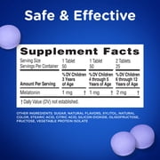 Zarbee’s Kids Sleep Kids Melatonin Chewable Tablets, Natural Grape Flavor, 50 Count