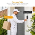 thumbnail image 3 of Rebelduck Video Doorbell Camera, Battery Powered, AI Human and Motion Detection, 2 Way Talk, Night Vision, Cloud Storage (Sold Separately), 2.4G WiFi Only, Indoor/Outdoor Surveillance, 3 of 7