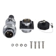 thumbnail image 3 of Male Female Industrial Connector, WS20 2 Pin Electrical Thread Panel Metal Aviation Plug Socket  For AC Signal For Wire, 3 of 8