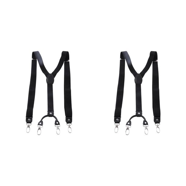 Sonducket Mens Suspenders Adjustable Heavy Duty Elastic Braces Back Straps Y 2piezas Negro