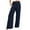 Navy, variant on Zuesphe Womens Pants Elastic Waist Petite Capri Pants for Women Plus Size Stretch Black Flowy Pants for Women Dressy Cargo Pants Women Stretchy Petite