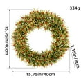 thumbnail image 3 of Flores para la Decoración Spring Simulated Berry Wreath Flores Artificiales Decoración de Ventanas Del Patio Al Aire Libre Colgante Spring Door Wreath, 3 of 9