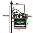 thumbnail image 5 of Address America USA Handcrafted, Double-Sided Reflective Boardwalk Address Sign With Large Name Rider - 47" Pole, 5 of 7