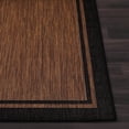 thumbnail image 3 of Indoor Outdoor Rug  8x10 Bordered Nut Brown Black Modern Area Rugs For And Patios Kitchen Hallway Mats Washable Porch Deck Outside Carpet (bordered 8 X 10), 3 of 9
