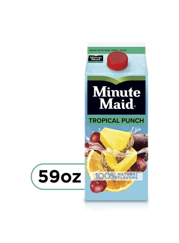 Minute Maid Tropical Fruit Punch Drink, 59 fl oz Carton