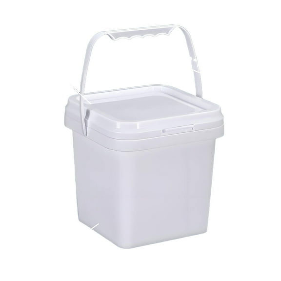 Acdanc Bucket Food-Safe Square Storage Container Paint Bucket Transparent Plastic Jar With Lid Plastic Bucket