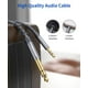 thumbnail image 2 of Cable de audio JSAUX 6,35 mm 1/4 macho a 3,5 mm 1/8 macho TRS 1,2 m, 2 of 7