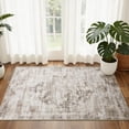 thumbnail image 2 of Brown 2x3 Area Rug Washable Entryway Distressed Small Rug, Vintage Boho Oriental Front Door Mat, Non-Slip Rubber Backing Stain Resistant Floor Mat for Entrance, Bathroom, Kitchen, Hallway., 2 of 9