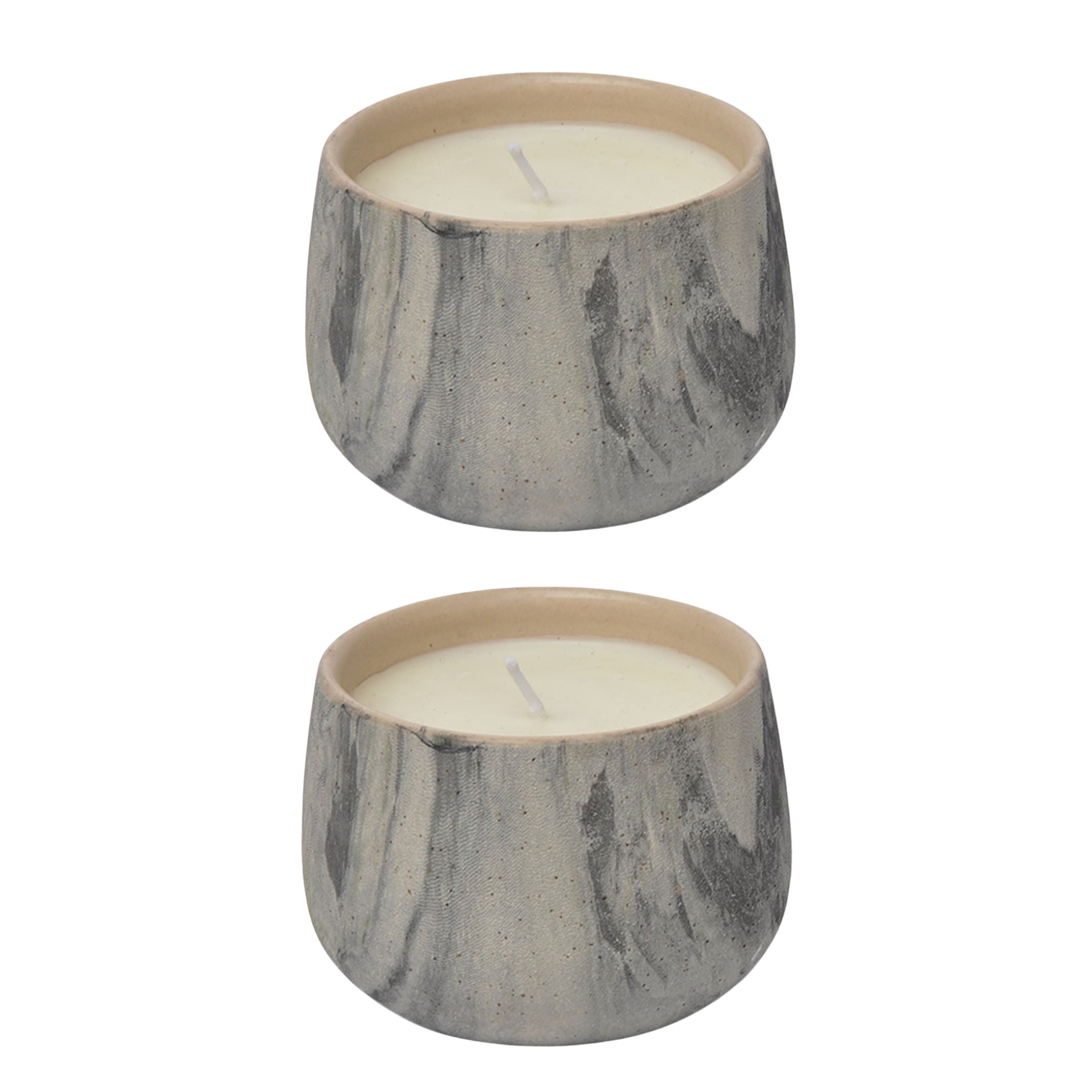 Aria Home Wolfie Scented Candles, Set of 2, 8oz Ceramic Jar, Floral Home Decor Spring Gift