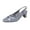 Silver, variant on Velma Women's Wide Width Dress Slingback Pumps with Bow GOLD 7