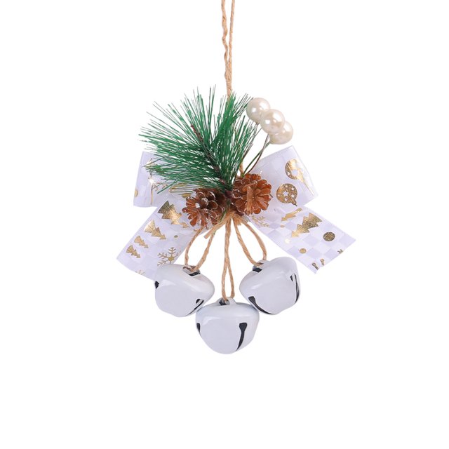 Christmas Bells Accessories Pendant Mall Christmas Tree Decorations Bow Bells Decoration