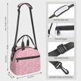 thumbnail image 2 of Balery Flamingos and Flowers Bolsa de Almuerzo Impresa, Caja de Almuerzo Reutilizable, Bolsa Térmica Aislada para Almuerzo, Bolsa Antiderrames, 2 of 7