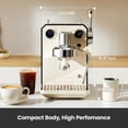 thumbnail image 2 of Gemilai G3006 Owl 15-Bar Semi-Auto Espresso Machine, Dual Display, Milk Frother, 57oz Tank, Stainless Steel Coffee Maker, 2 of 8