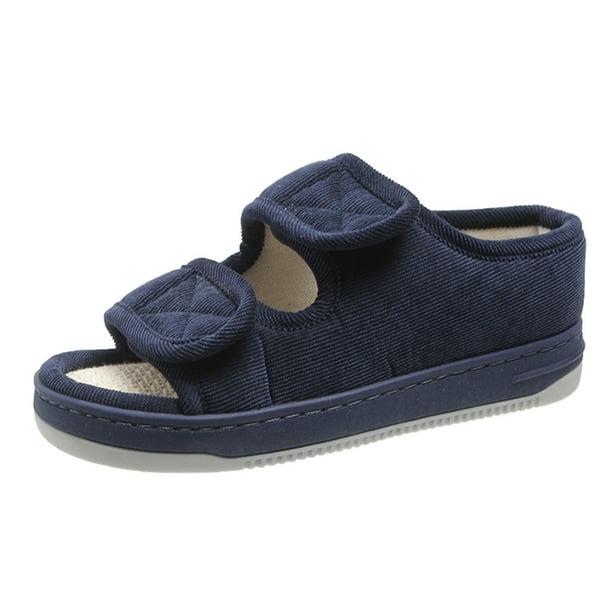 Sandalias diabéticas zapatos diabéticos ajustables para mujeres y hombres (38-39) Azul